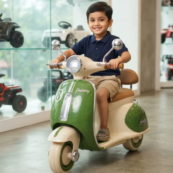 Kids Premium Vintage Vespa Baby Electric Scooter