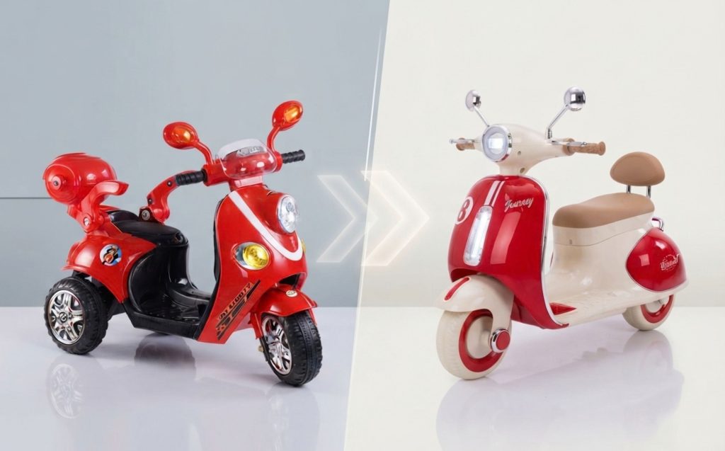 RFL Playtime Joy Scooty vs Vespa baby scooter