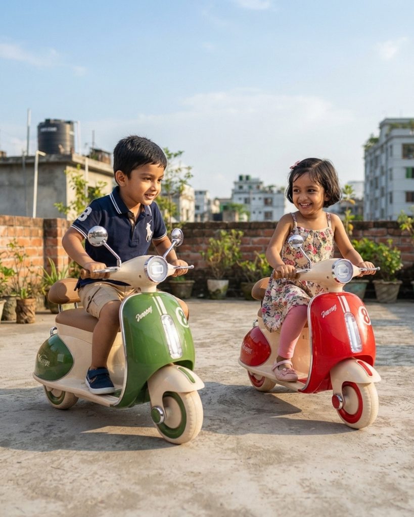 RFL Playtime Joy Scooty vs Vespa baby scooter