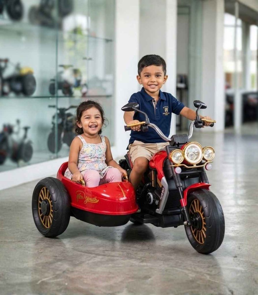 Kids Double Seater Electric Motorcycle 2 1